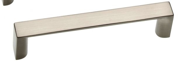 Castella Linear Planar Brushed Nickel Rounded Flat D Pull 96mm Handle