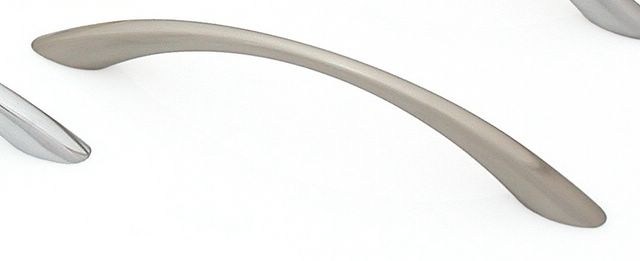 Castella Nostalgia Classic Brushed Nickel 128mm Tapered Bow C Pull Handle
