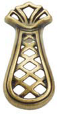 234 Castella Heritage Opera 70mm Antique Brass Knob Pull