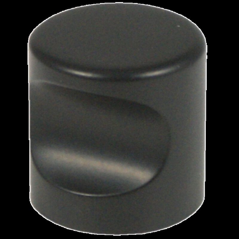 2500 Castella Minimal Micro Matt Black Cylinder 25mm Knob