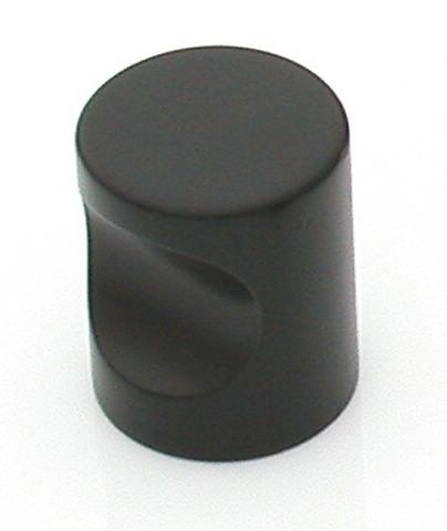 37 Castella Minimal Micro Matt Black Cylinder 25mm Knob