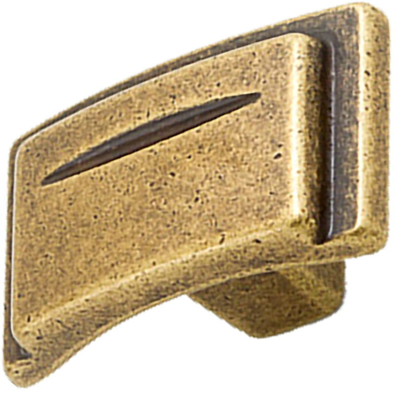 Castella Artisan Chisel 38mm Antique Brass Knob 086 038 03