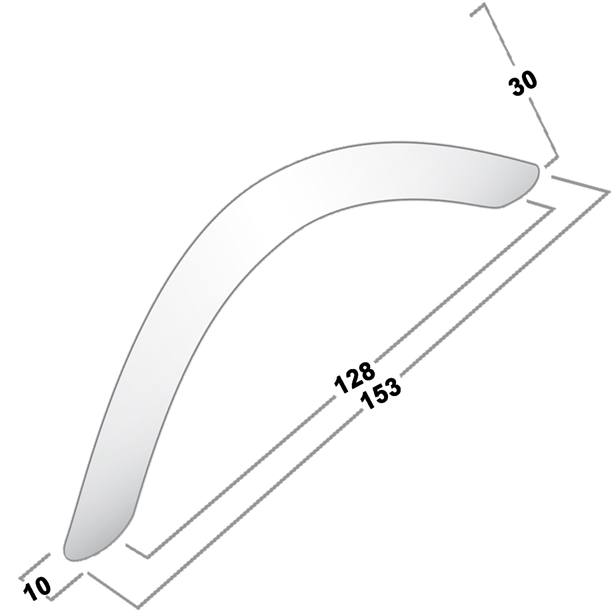 Castella Contour Eclipse Long Bow Satin Chrome 128mm Handle 04 128 15 Diagram