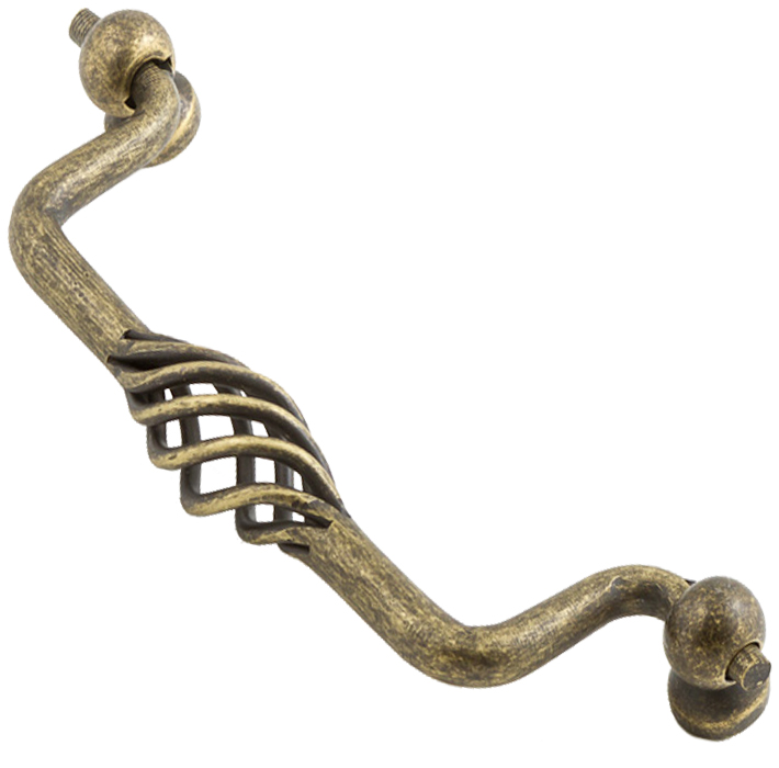 Castella Heritage French Provincial Antique Brass 128mm Wire Swivel Bail Handle 27 128 03 2