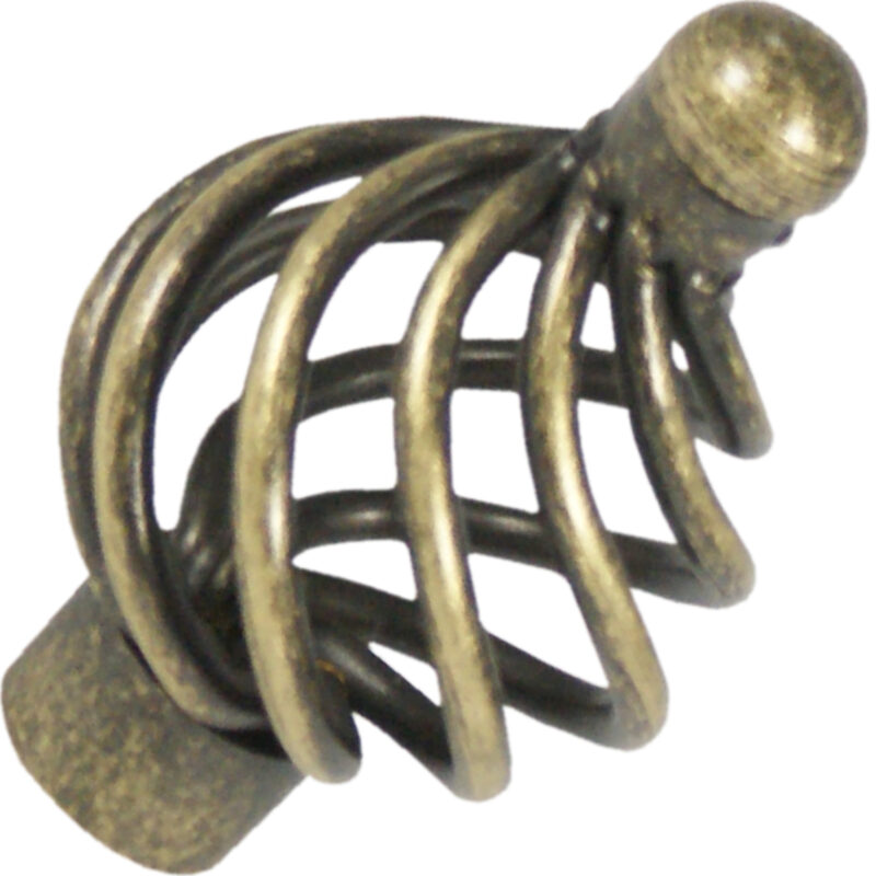 Castella Heritage French Provincial Antique Brass 34mm Wire Knob 57 034 03 2