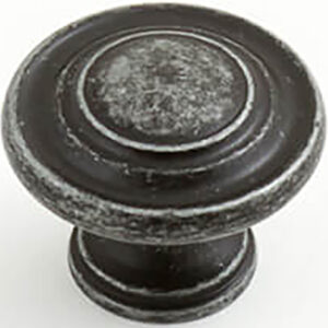 Castella Heritage Shaker Antique Black 34mm Fluted Knob 56 034 001