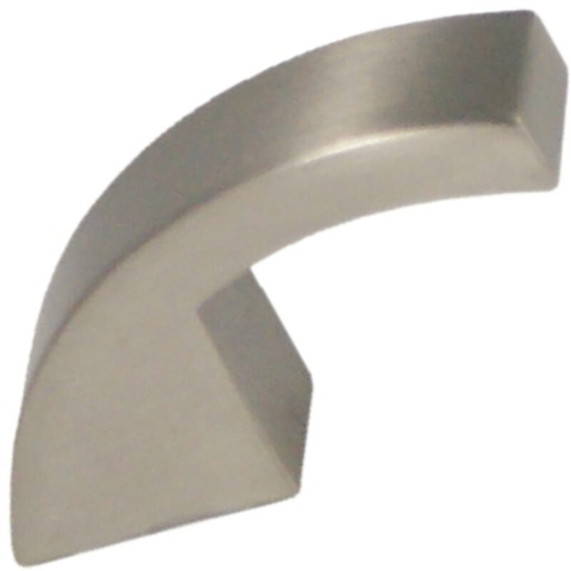 Castella Retro Curve Narrow Curved Knob 16 035 10 35 8 20 Brushed Nickel 1