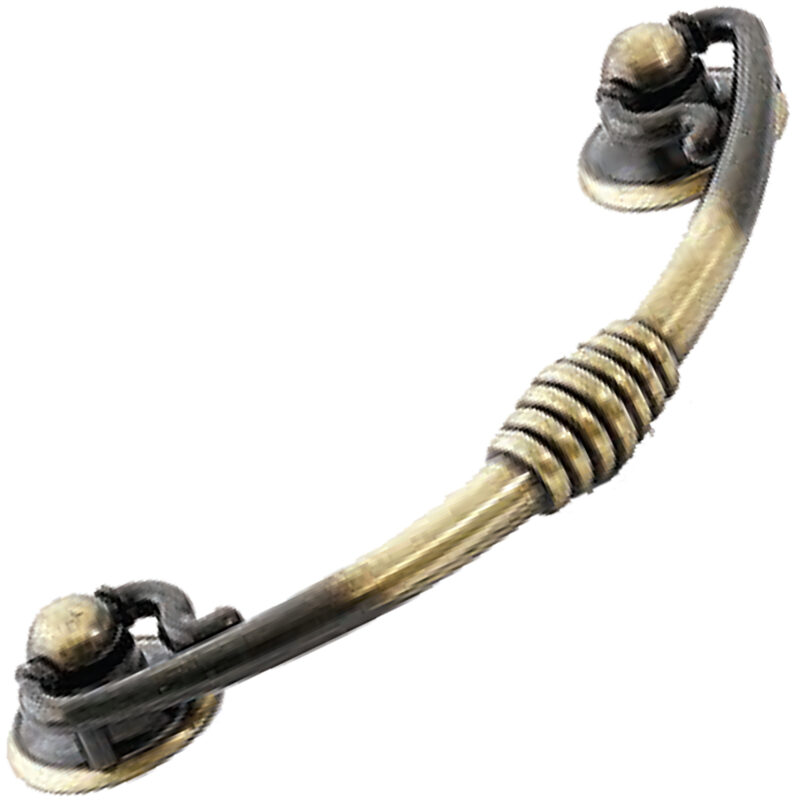 Dorset Pineta Collection Hand Polished Antique Brass Swivel Pull 96mm Handle Dc5042 B Hpab