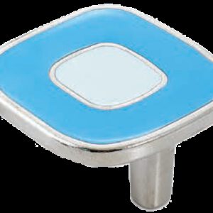 Dorset Vivo Collection Nickel Plate Blue and Light Blue 52mm Knob