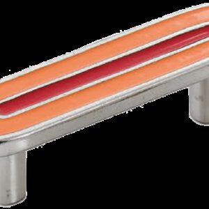Dorset Vivo Collection Nickel Plate Red and Orange 64mm Handle