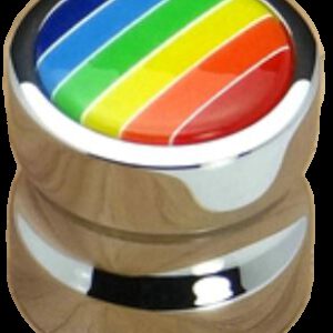 Rainbow Collection Chrome Plated Concave Shaped 25mm Knob