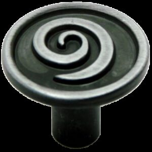 Cordoba Collection Nautilus Spiral Antique Iron 30mm Knob