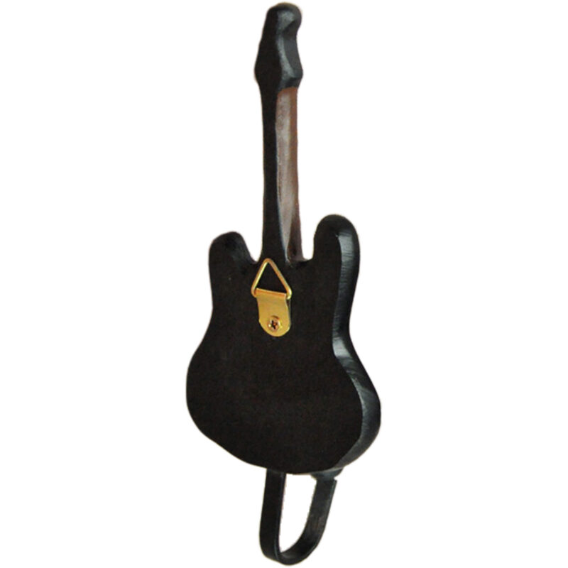 Fender Stratocaster Guitar Shaped Decorative Coat Hook In Black 03 Back