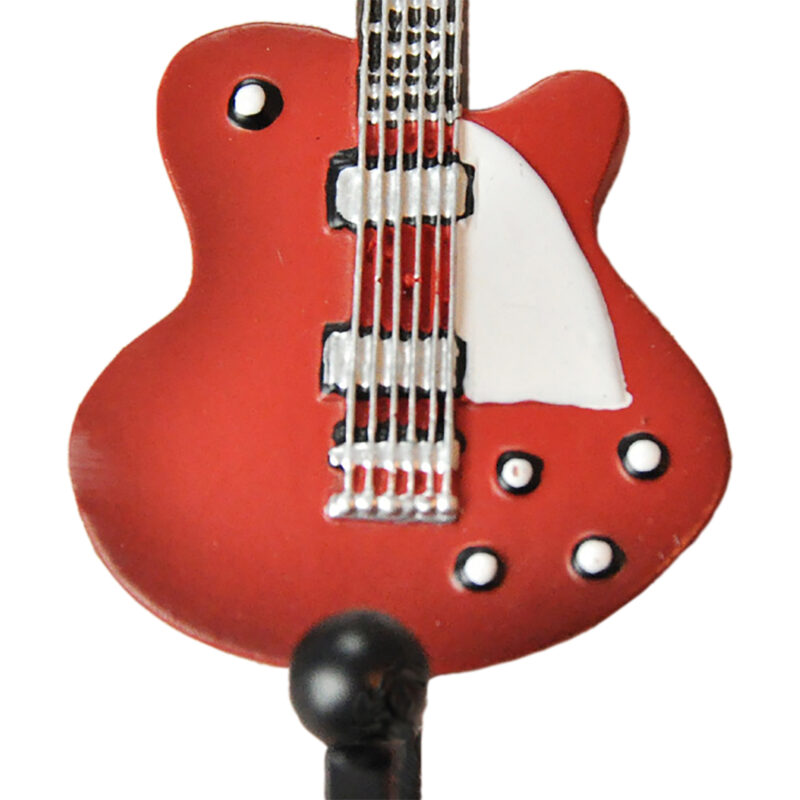 Fender Telecaster Guitar Shaped Decorative Coat Hook In Candy Apple Red 02