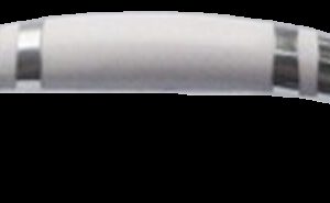 Moderna Varilla 64mm White and Chrome Handle