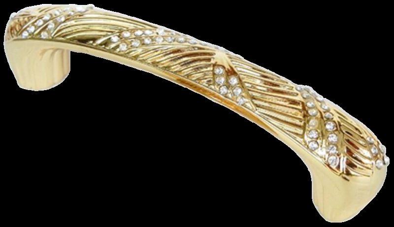 Armario Leaf Gold Diamante 96mm Handle