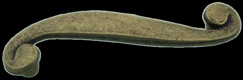 1168 Cordoba Collection Nautilus Spiral Antique Brass 96mm Handle