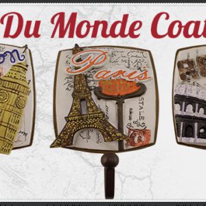 3 Piece Villes Du Monde Famous Cities Decorative Coat Hooks