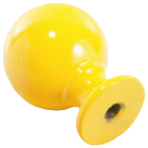 1259 Vibrante Perilla Amarillo 20mm Round Yellow Knob