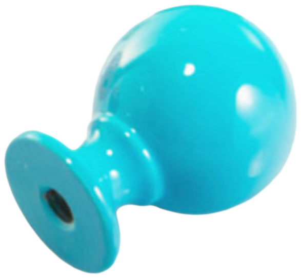 1263 Vibrante Perilla Azul 20mm Round Blue Knob