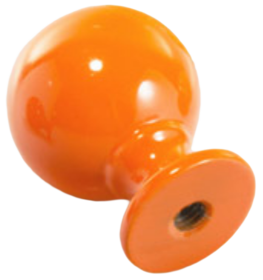 1267 Vibrante Perilla Naranja 20mm Round Orange Knob