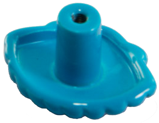 1407 Vibrante Venera Azul 40mm Blue Shell Knob