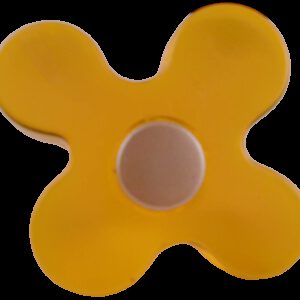 Orange Flower Shape Plastic 51mm Knob