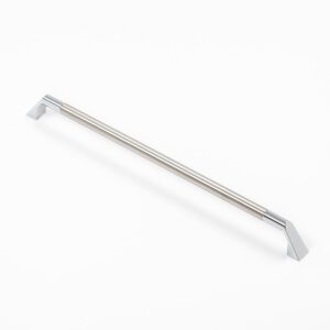 Castella Geometric Facet Stainless Steel and Polished Chrome C Pull 320mm Handle