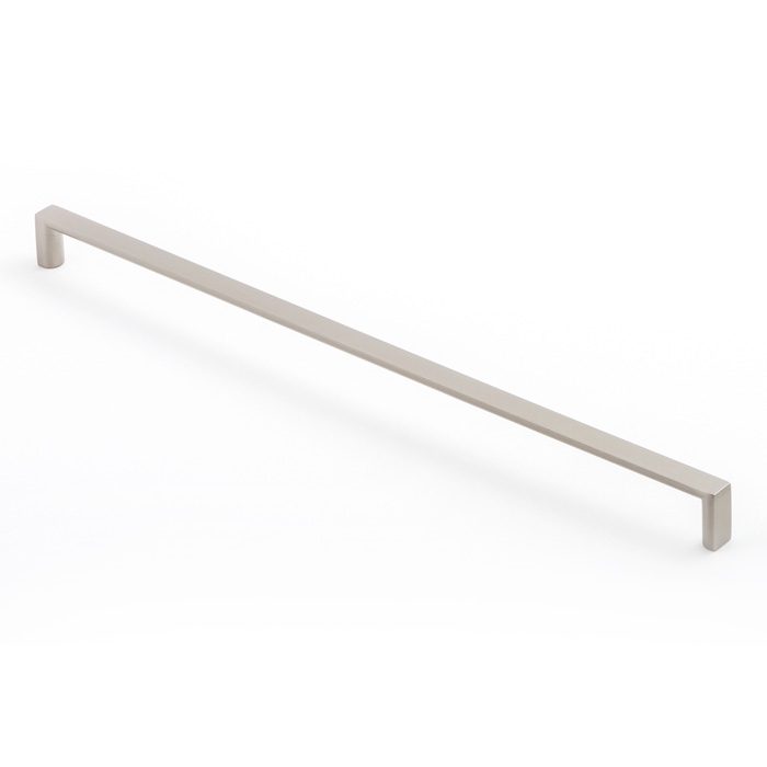 Castella Linear Planar Brushed Nickel Rounded Flat D Pull 352mm Handle