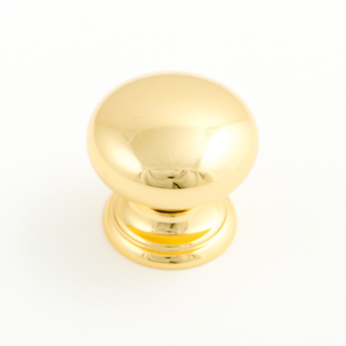 Castella Heritage Sovereign Round Gold Plated 30mm Round Knob