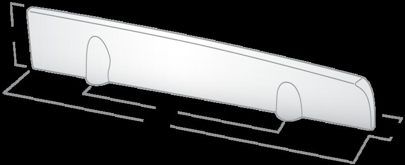 4156 Castella Minimal Flex Satin Chrome 64mm Left Hand Pull Handle