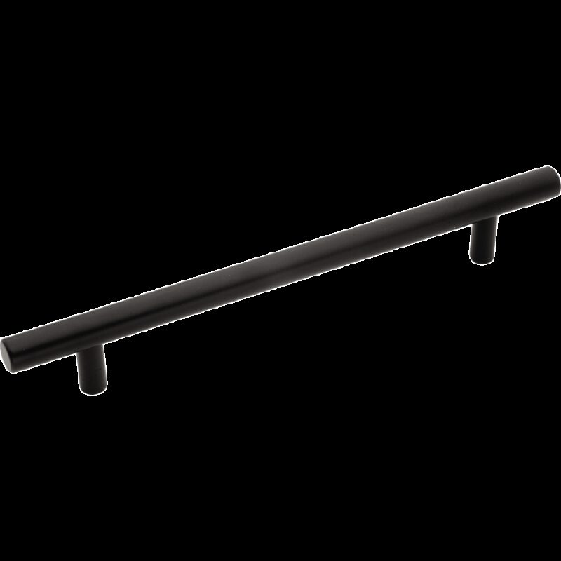 3415 T Bar Rail And Post Matte Black 160mm Aluminium Handle