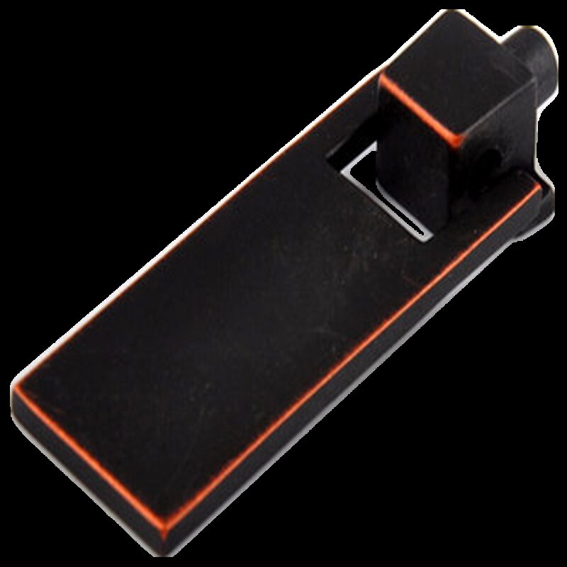 Small Town Collection Antique Black with Red Copper Highlight 54mm Swivel Rectangular Drop Pull