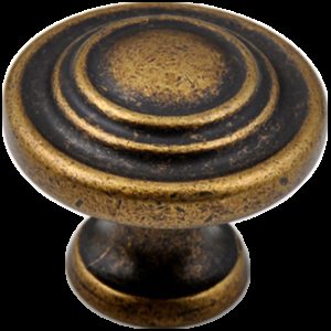 Small Town Collection Bronze 33mm Contentric Fluted Round Knob