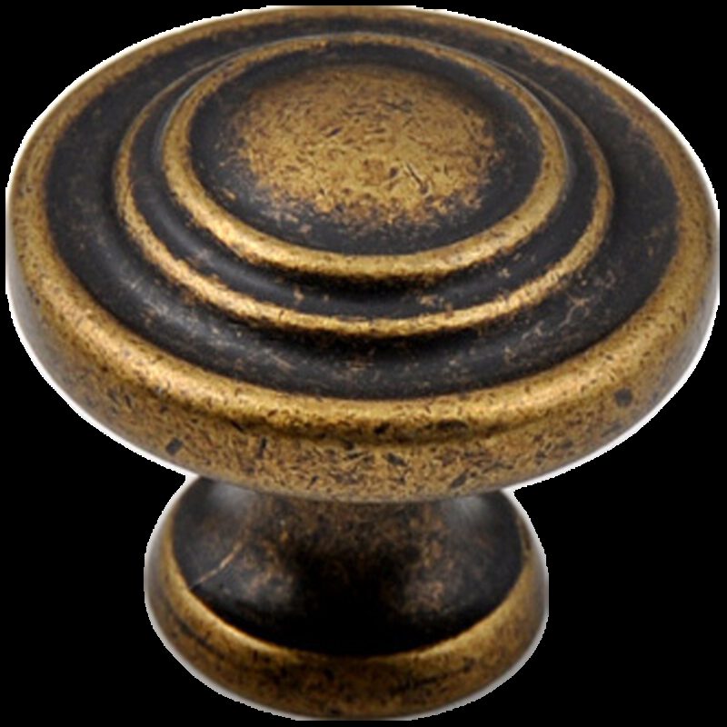 Small Town Collection Bronze 33mm Contentric Fluted Round Knob