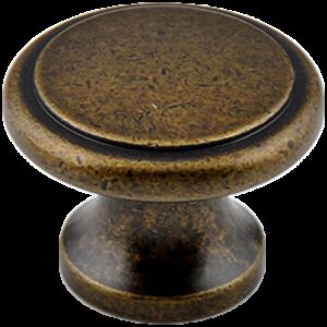 Small Town Collection Bronze 32mm Fluted Round Knob