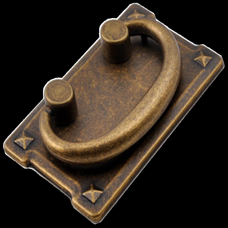 Small Town Collection Bronze 76mm Swivel Ring Drop Pull