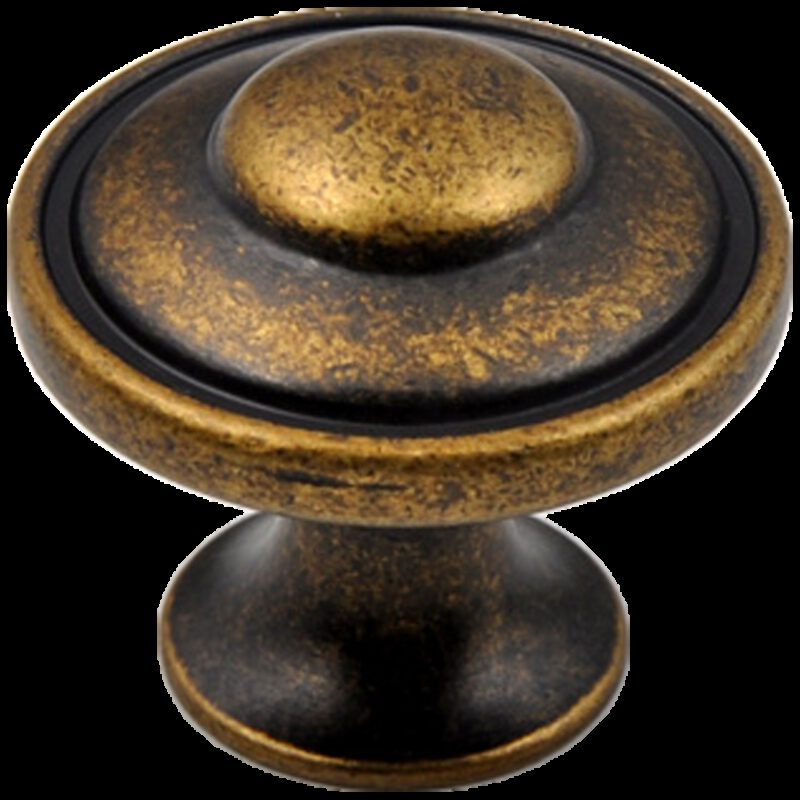 Small Town Collection Bronze 30mm Fluted Round Mushroom Knob
