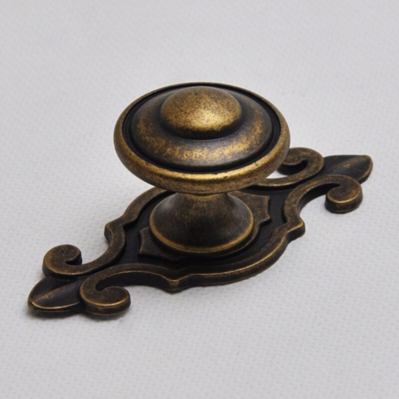 3791 Small Town Collection Bronze 30mm Fluted Round Mushroom Knob