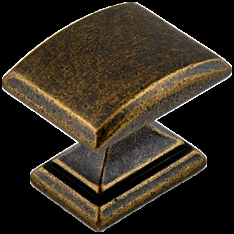 Small Town Collection Bronze 33mm Rectangle Knob with Square Base