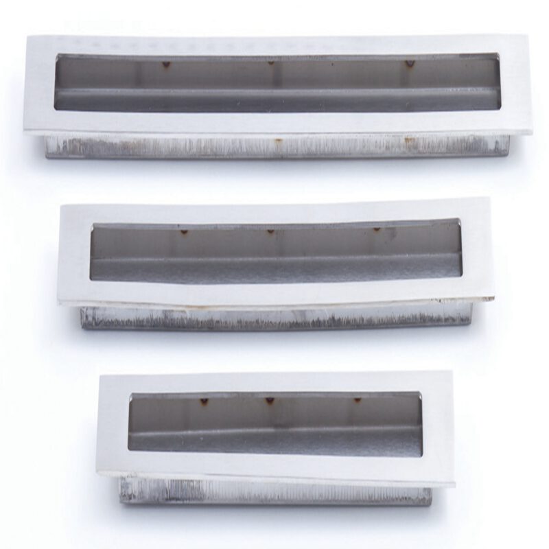 4182 Castella Minimal Slide Stainless Steel 200mm Recessed Rectangle Flush Pull Handle