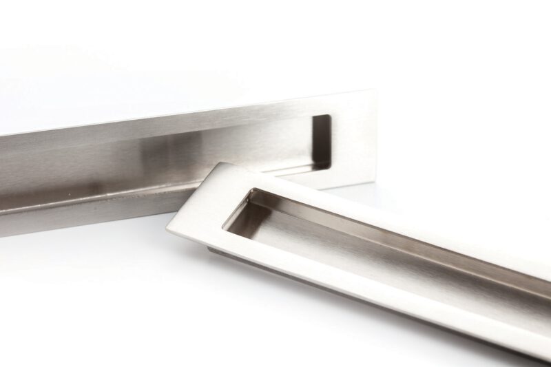 4184 Castella Minimal Slide Stainless Steel 200mm Recessed Rectangle Flush Pull Handle