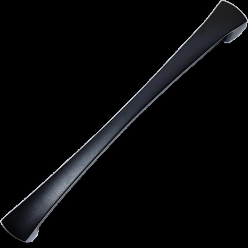 4326 Sencillo Eleganta Aspero Matte Black 160mm Concave D Pull Handle