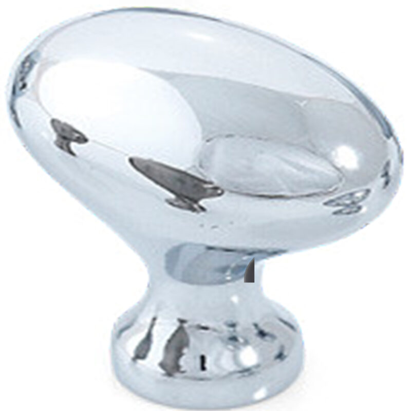 Furnware Dorset Asti Collection Chrome Plated 35mm Large Oval Knob Dst Okl 35 Cp