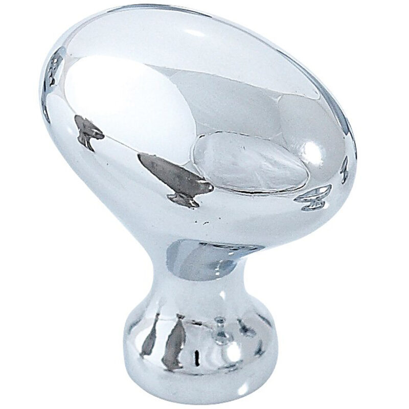 Furnware Dorset Asti Collection Chrome Plated 35mm Large Oval Knob Dst Okl 35 Cp3