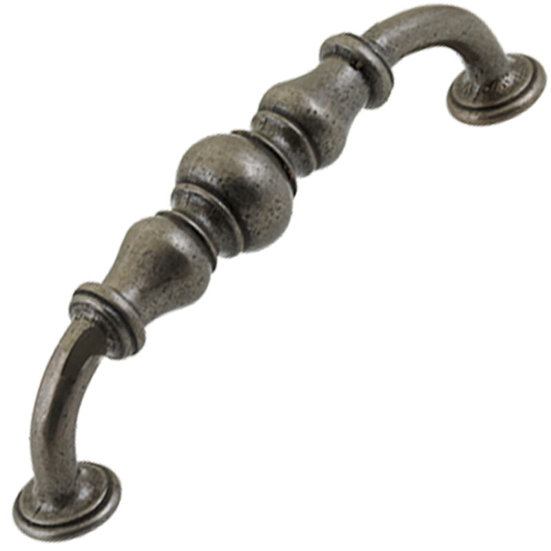 Furnware Dorset Bordeaux Collection Pewter 128mm Cast Iron D Pull Handle Hn3626 128 Pw