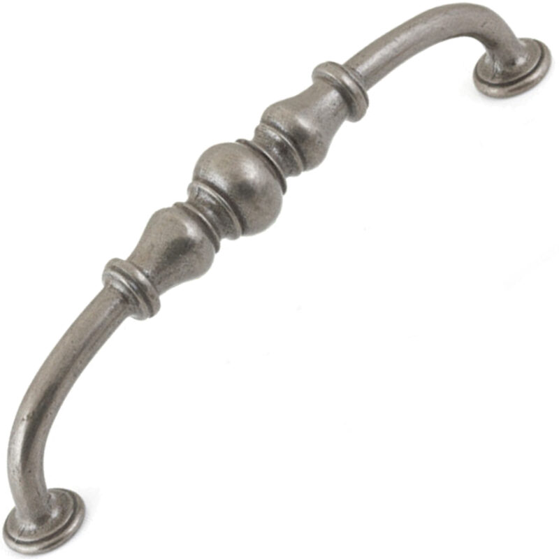 Furnware Dorset Bordeaux Collection Pewter 203mm Cast Iron D Pull Handle Hn3626 203 Pw 2