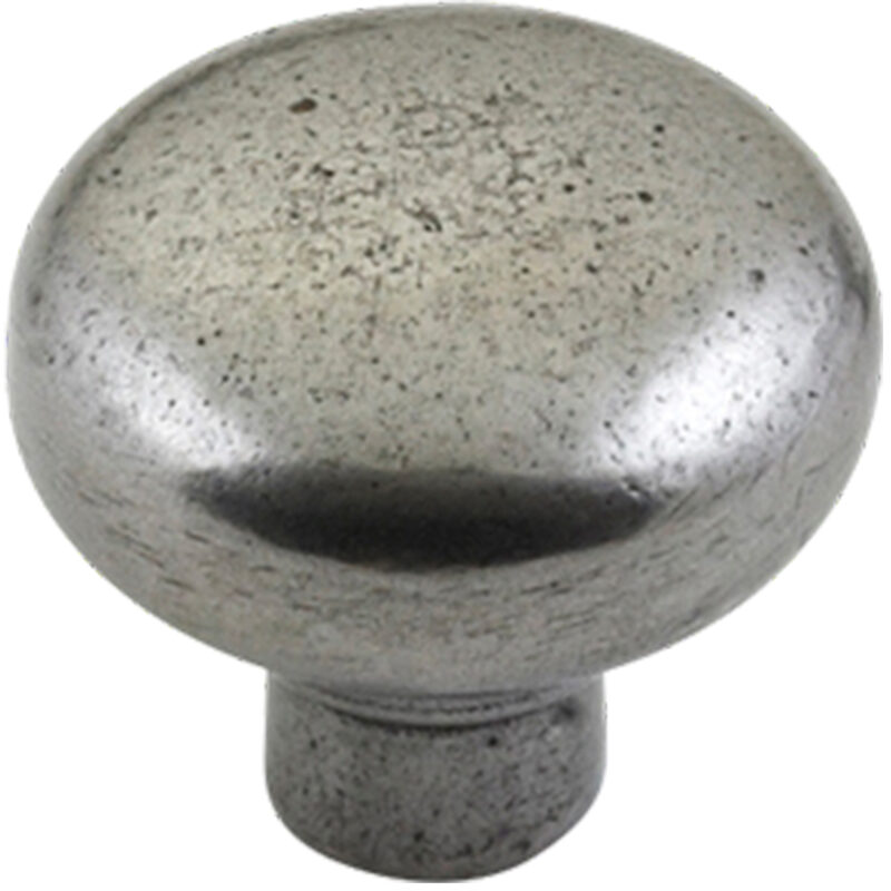 Furnware Dorset Bordeaux Collection Pewter 35mm Cast Iron Round Mushroom Knob Kb3624 35 Pw 2
