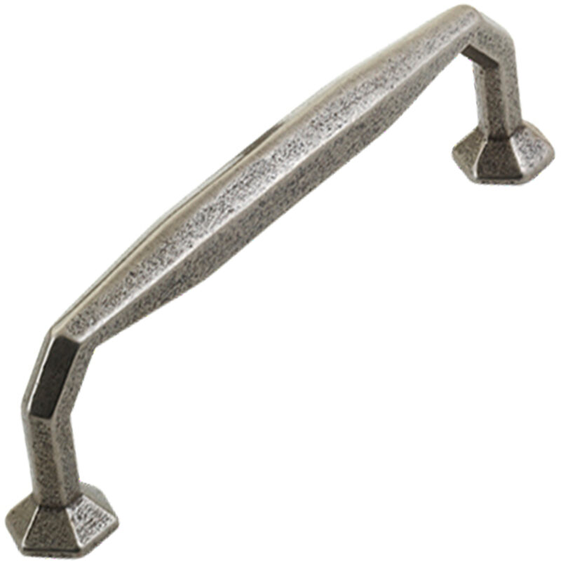 Furnware Dorset Montrose Collection Pewter Finish 128mm Cast Iron Octagonal D Pull Handle Dst Hn3887 128 Pw 2