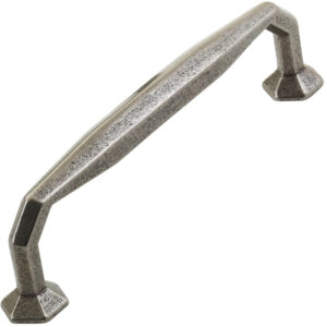 Furnware Dorset Montrose Collection Pewter Finish 128mm Cast Iron Octagonal D Pull Handle Dst Hn3887 128 Pw